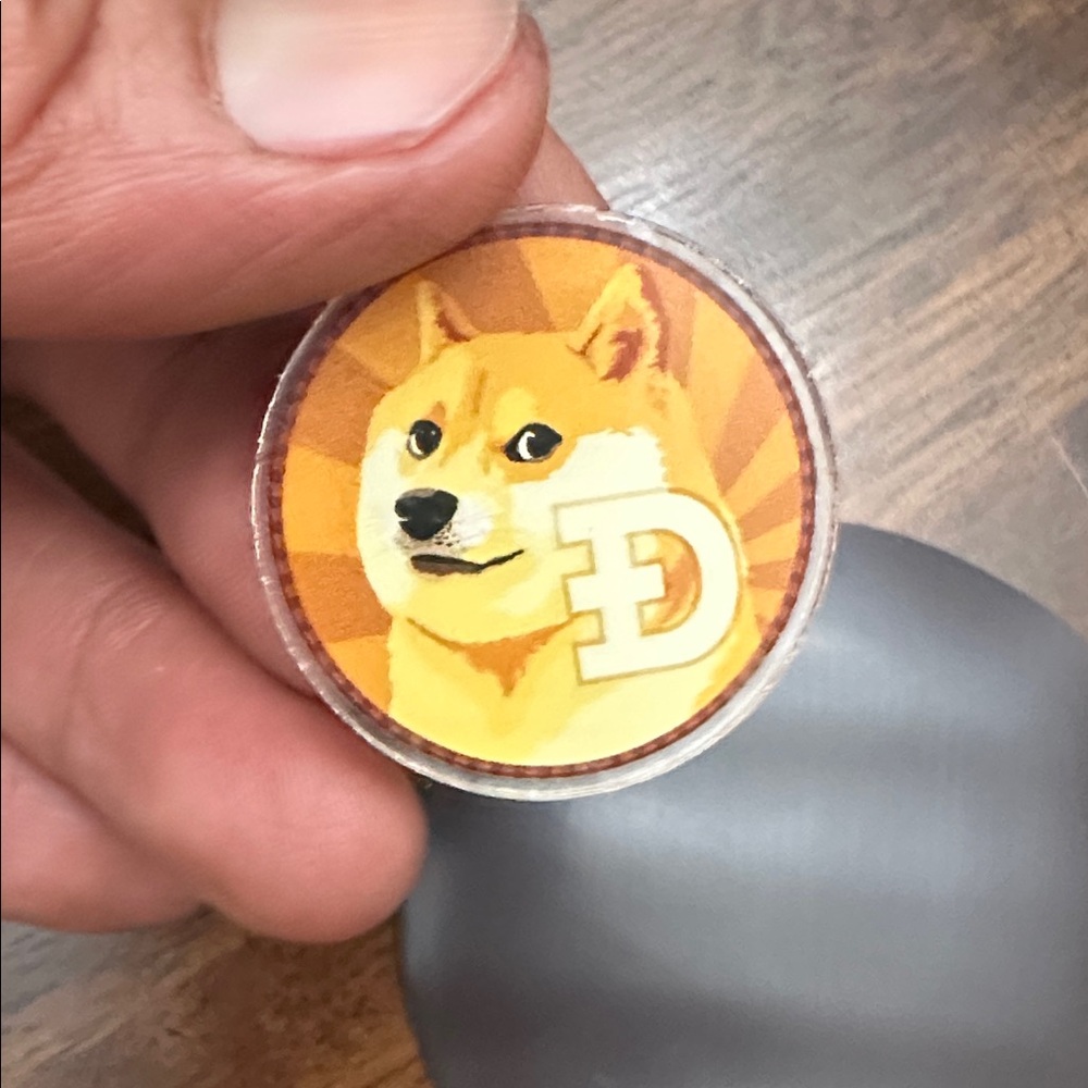 Dogecoin Stickers , Magnet and Pin Set - Picture 5 of 7